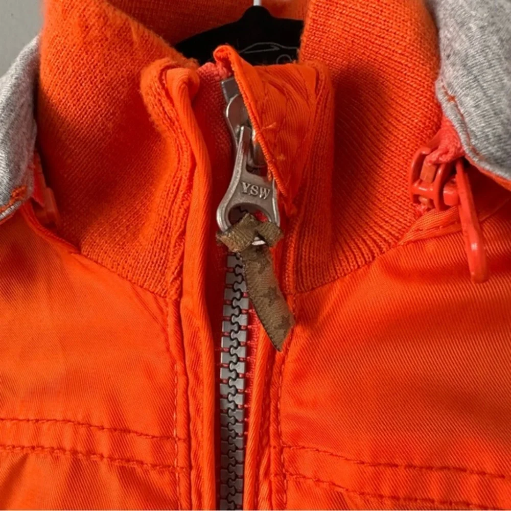 Lief! Infant/Toddler Zip Up Hooded Bomber‎ Jacket | Orange